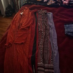 Hippy flowey pants and sweater